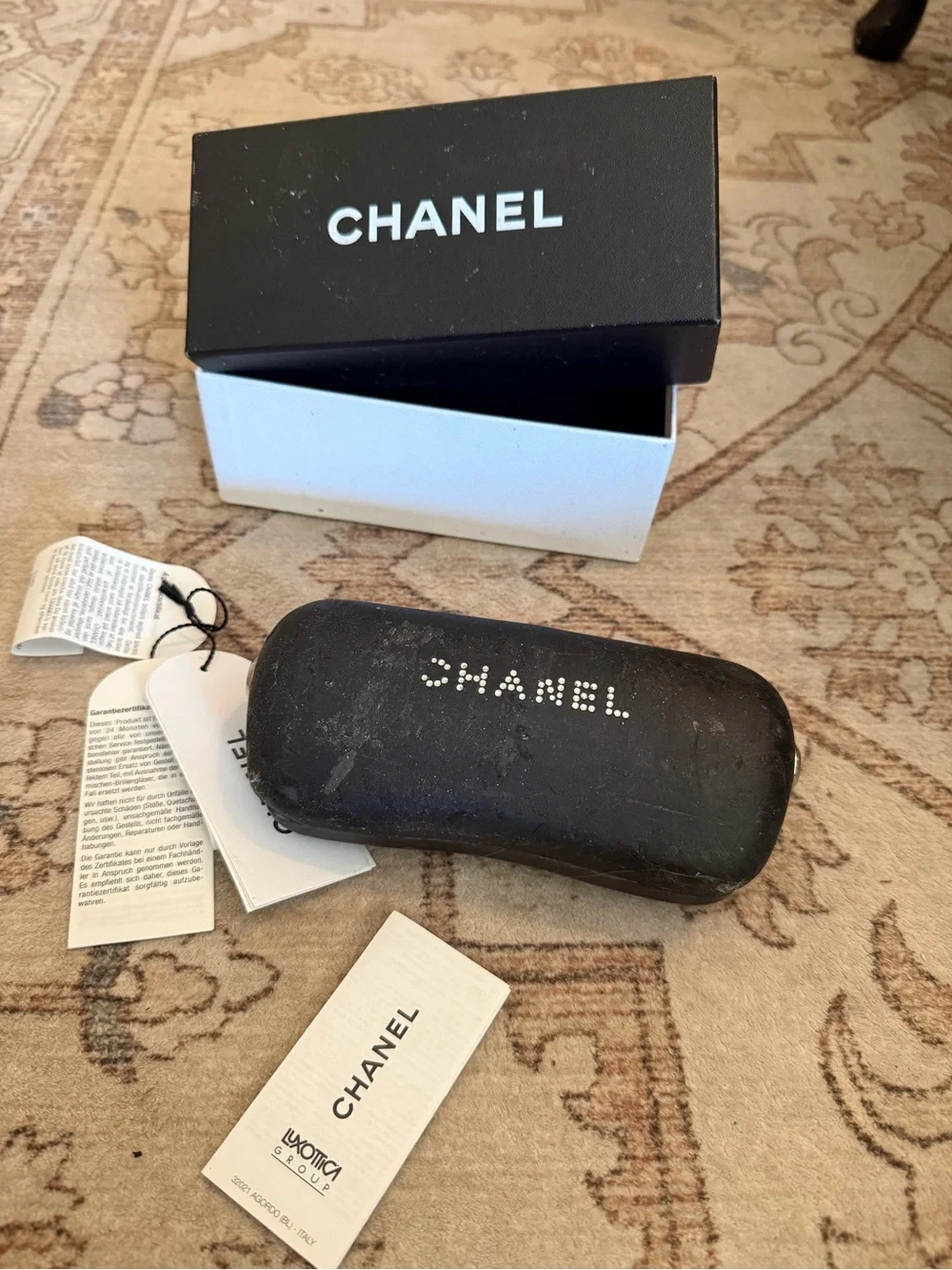 Woman’s vintage Chanel sunglasses discontinues model 6021-B